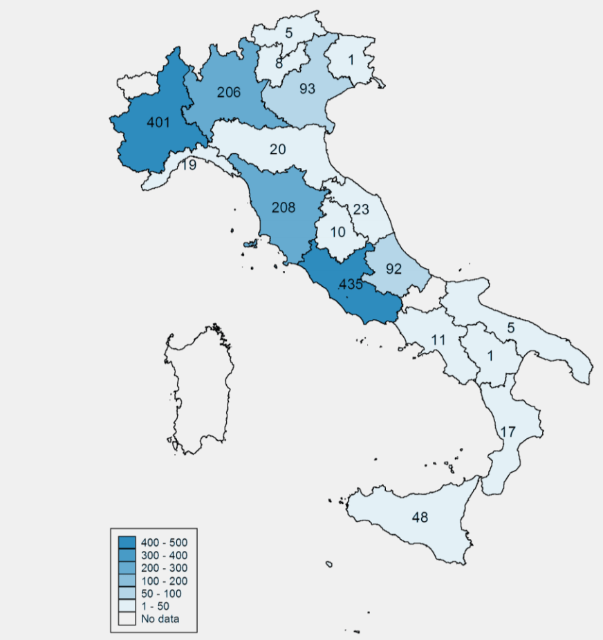 Casi di morbillo in Italia