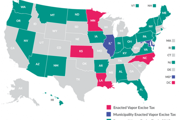 Tasse sulle sigarette elettroniche, cosa succede negli Usa