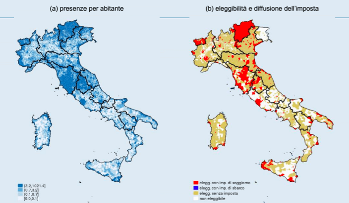 tassa di soggiorno nei comuni italiani