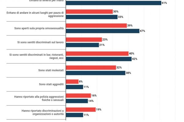 Ddl Zan, in Italia le aggressioni cono la metà della media Ue