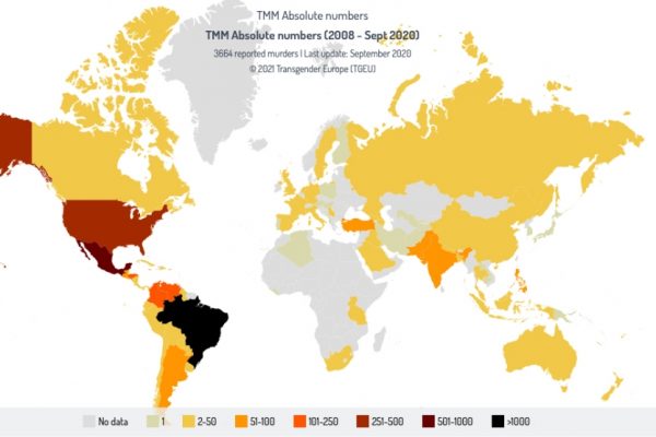 Omicidi transgender nel mondo, l’Italia è la peggiore in Europa